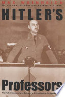 Hitler’s Professors: The Part Of Scholarship In Germany’s Crimes Against The Jewish People